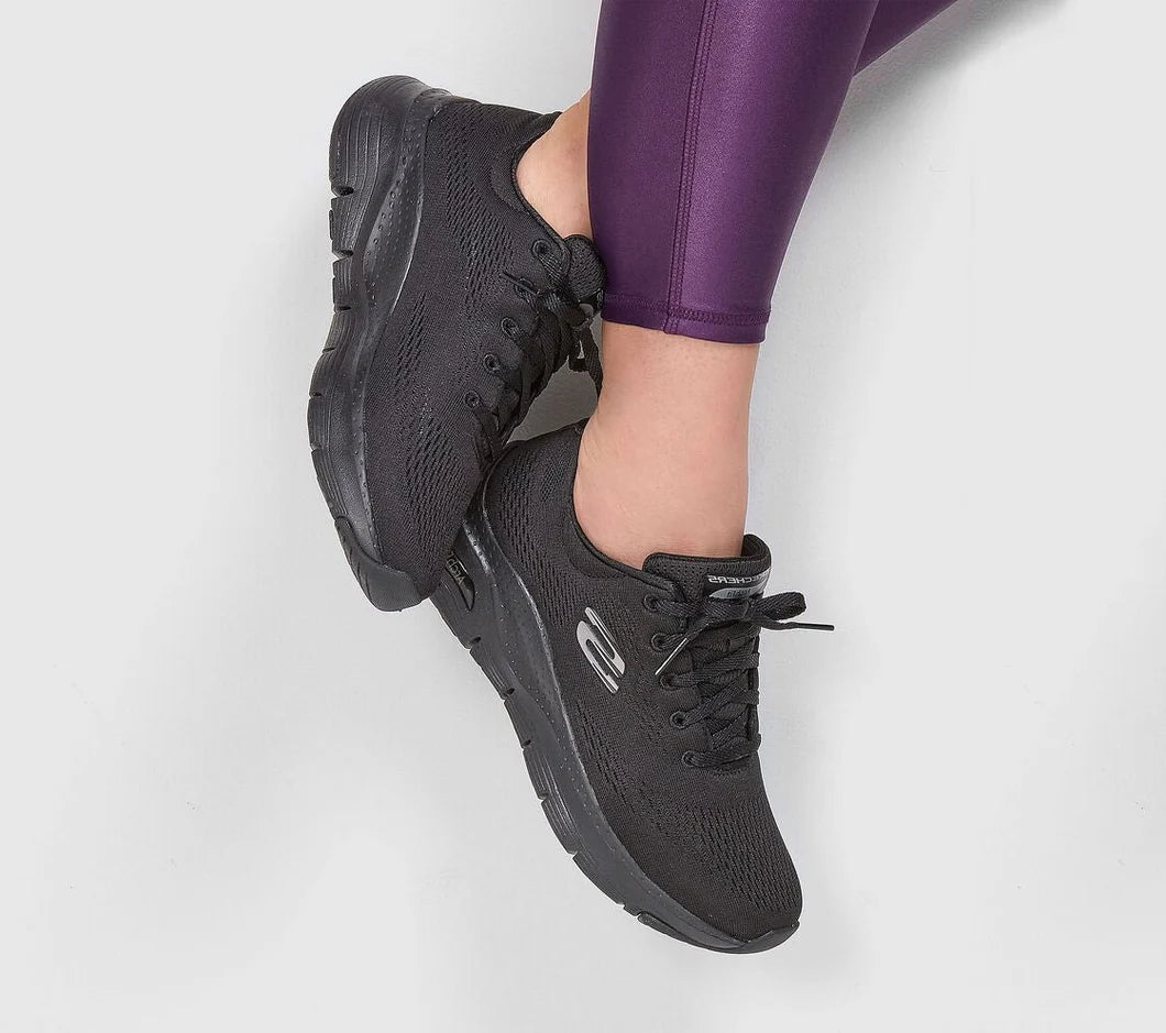 SKECHERS   Big Appeal Black Arch Fit Trainers
