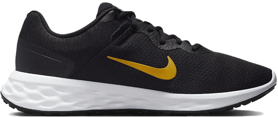 NIKE REVOLUTION 6 NEXT NATURE 'BLACK UNIVERSITY GOLD'