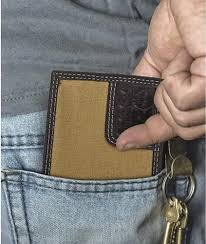 TIMBERLAND WALLET PRO MENS CANVAS LEATHER