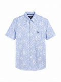 U.S. Polo Assn. Light Blue Floral Short-Sleeve Shirt