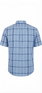U.S. POLO ASSN. Short Sleeve CVC Yarn-Dye Poplin Woven Shirt