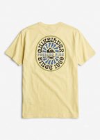 QUICKSILVER "Feeling Fine" Graphic T-Shirt – Pale Yellow