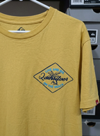 QUICKSILVER Men's "Live and Die on the Beach"  T-Shirt – Mustard Yellow
