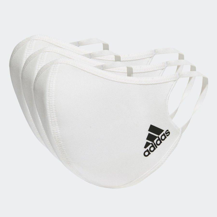 ADIDAS Face Covers, 3-Pack (M/L),  (KIT = 3 MASKS)White H34578