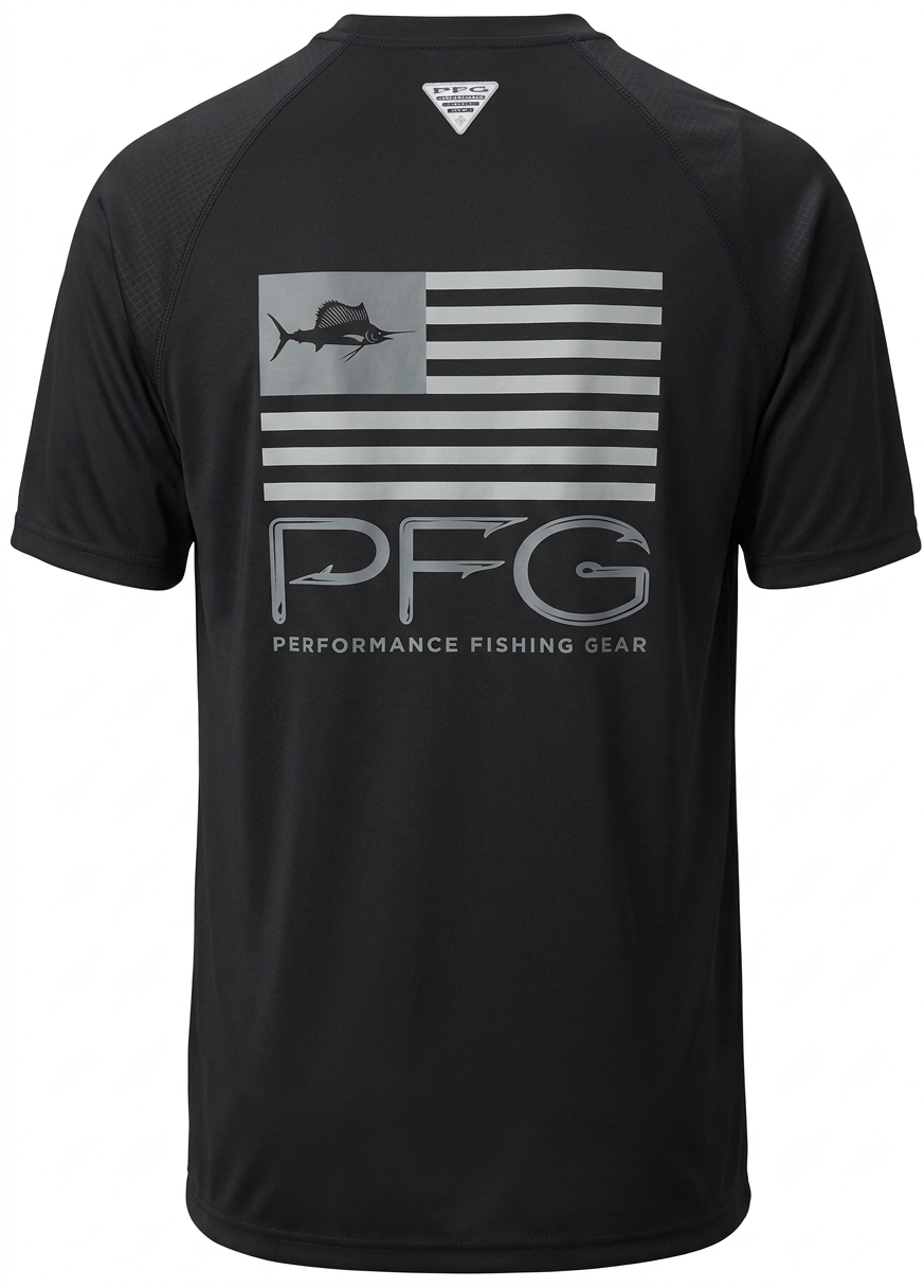 COLUMBIA PFG Performance Fishing Gear Graphic T-Shirt – Black