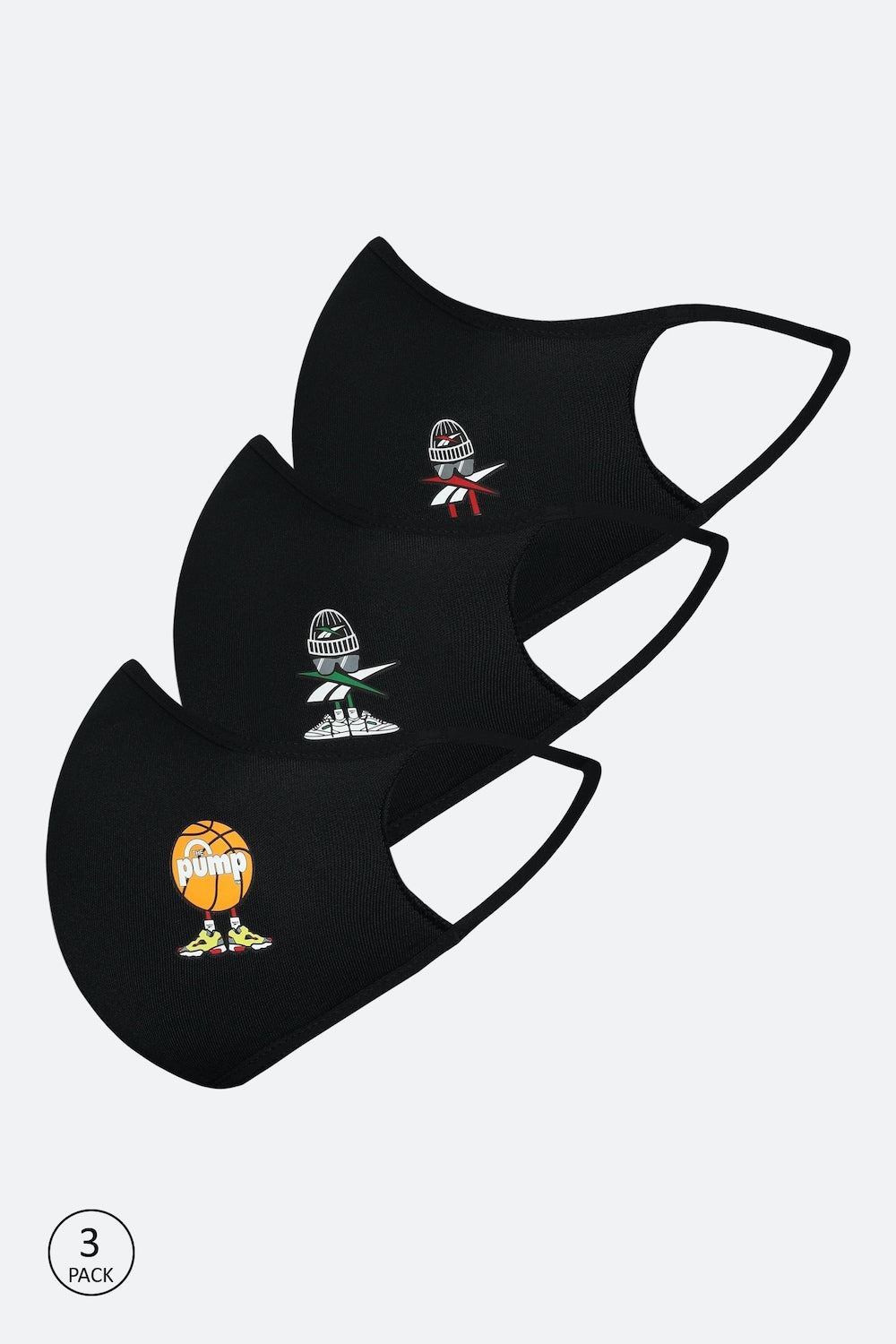 REEBOK Face Mask (KIT =3 MASKS)