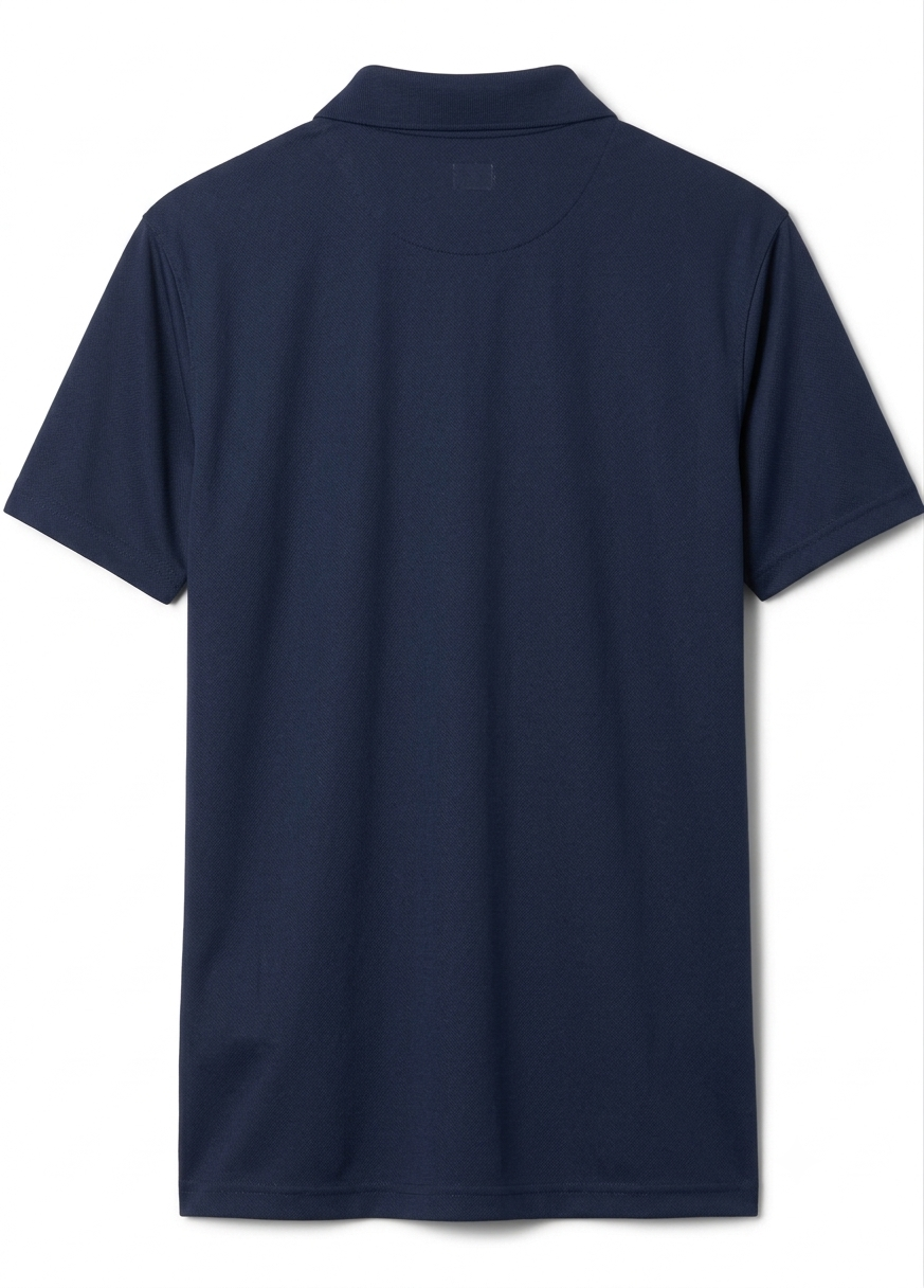 COLUMBIA  Men's Classic Navy Blue Short-Sleeve Polo Shirt