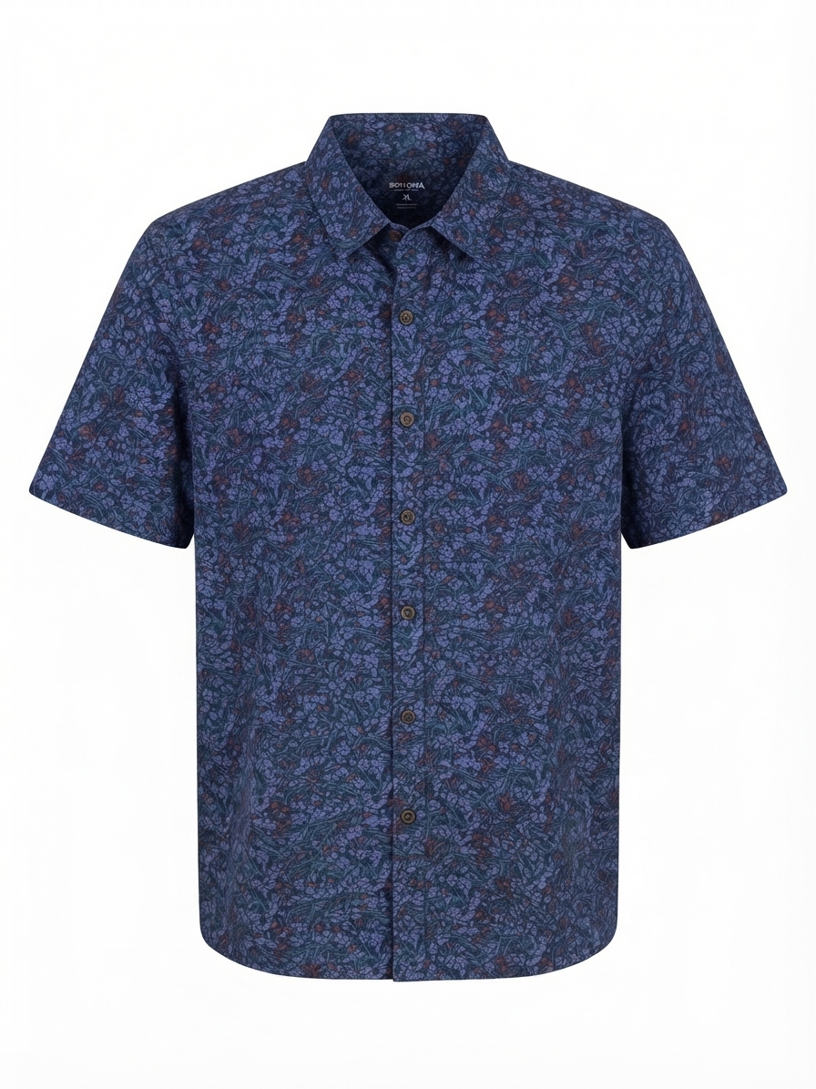 SONOMA Men's Short-Sleeve Floral Casual Shirt