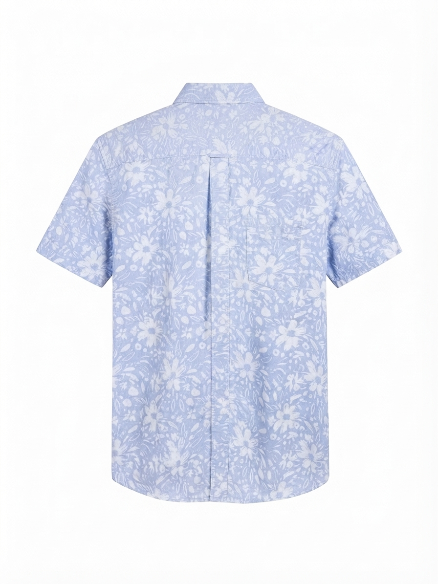 U.S. Polo Assn. Light Blue Floral Short-Sleeve Shirt