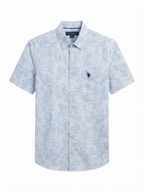U.S. Polo Assn. Men's Short-Sleeve Floral Print Button-Down Shirt