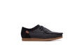 CLARKS SHACRE II STEP MOCCASIN BLACK TEXTILE