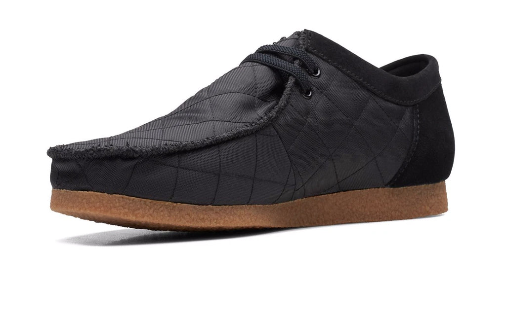 CLARKS SHACRE II STEP MOCCASIN BLACK TEXTILE
