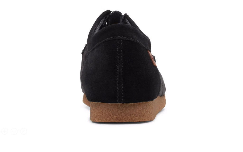 CLARKS SHACRE II STEP MOCCASIN BLACK TEXTILE