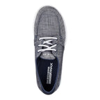 SKECHERS  Go Walk Lite Isla Boat Shoes Women WIDE Black Slip On