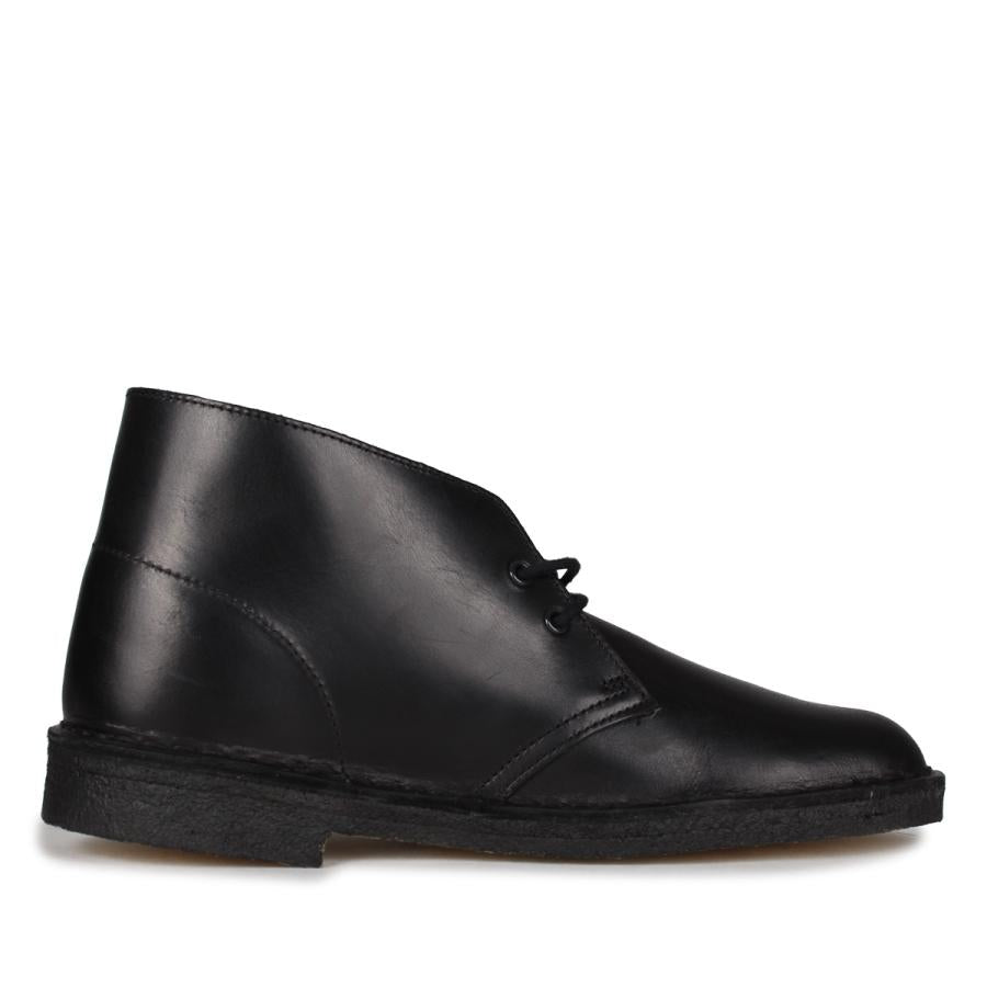 CLARKS DESERT BOOT BLACK POLISHED