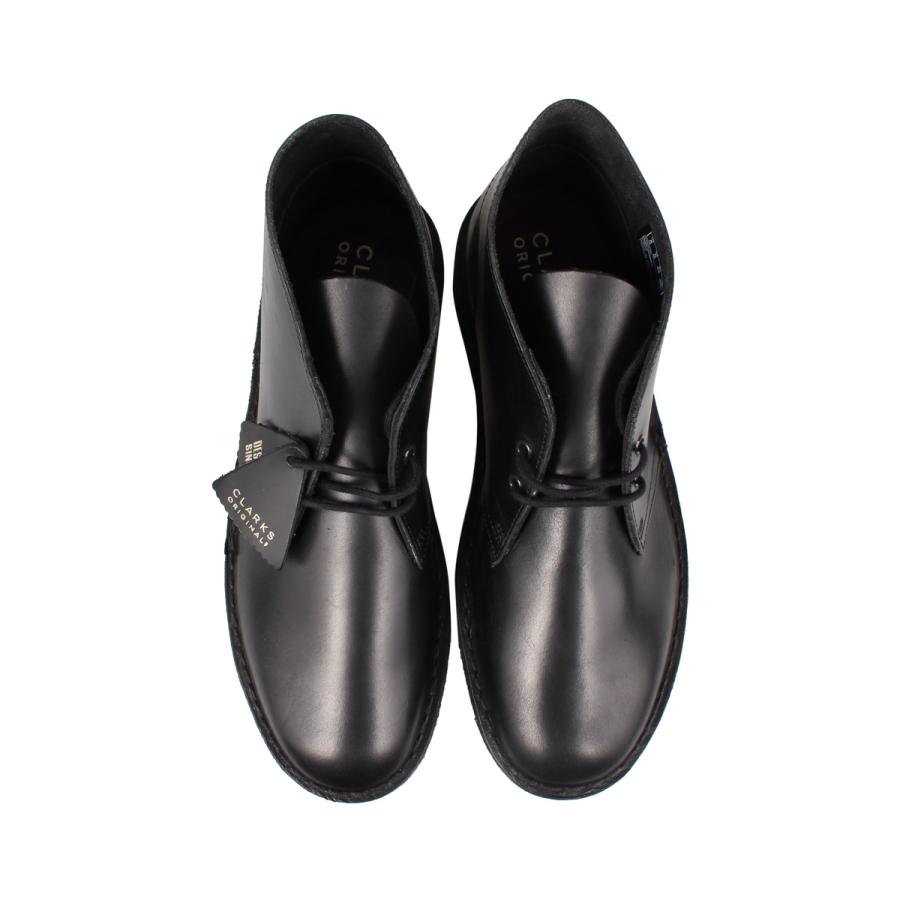 CLARKS DESERT BOOT BLACK POLISHED