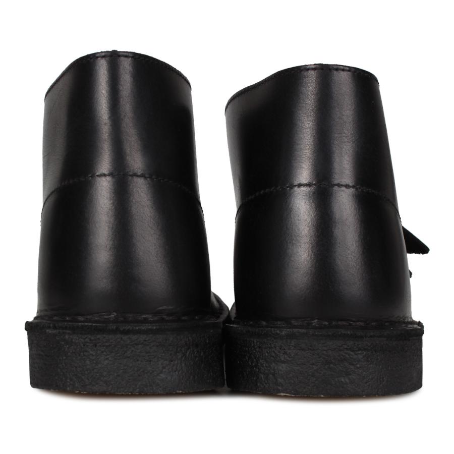 CLARKS DESERT BOOT BLACK POLISHED