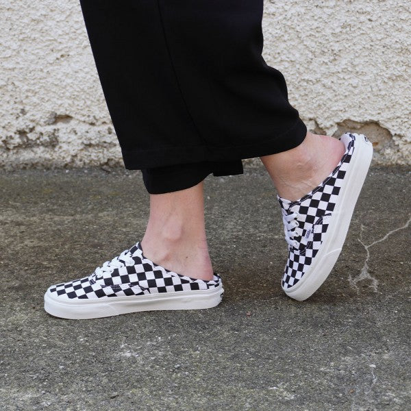 VANS Authentic Mule Slipper (Checkerboard) Black/True White